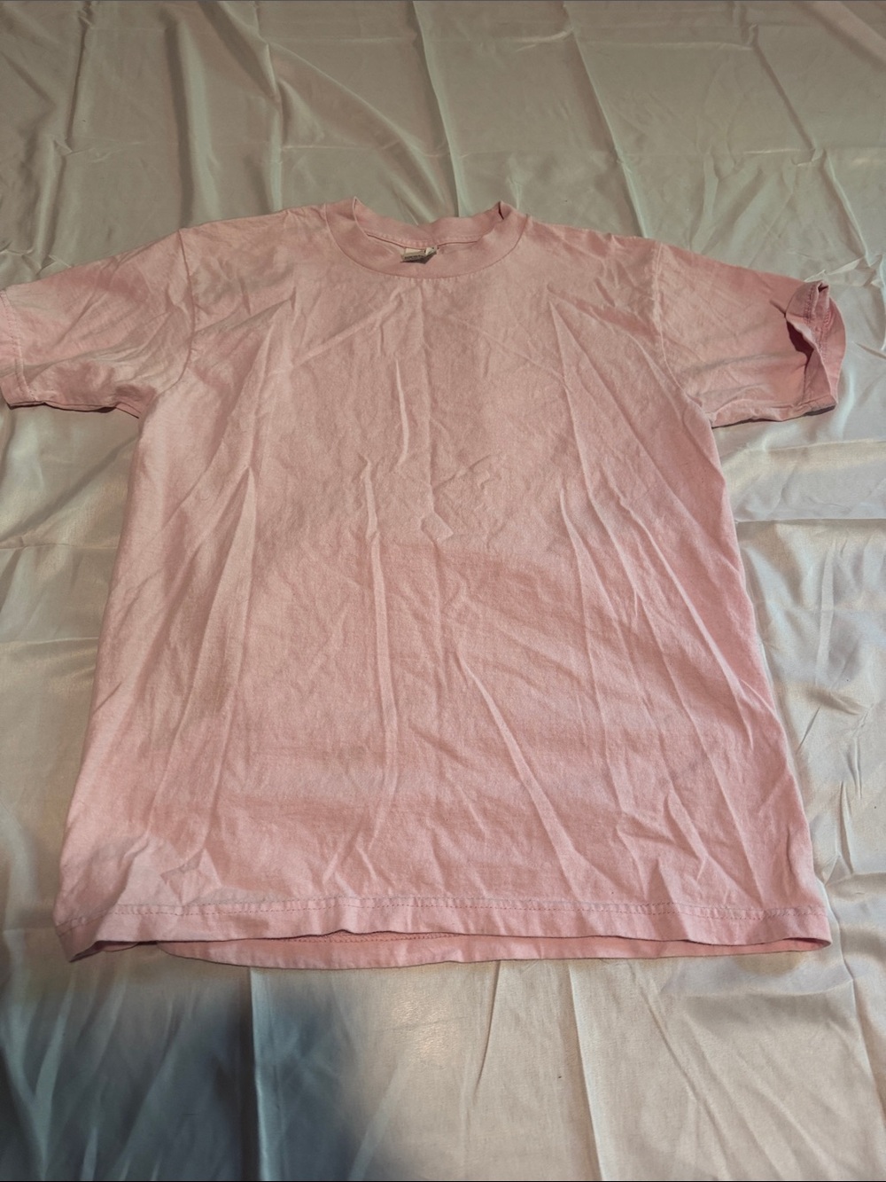 Light Pink Short-Sleeve Crewneck T-Shirt for Men